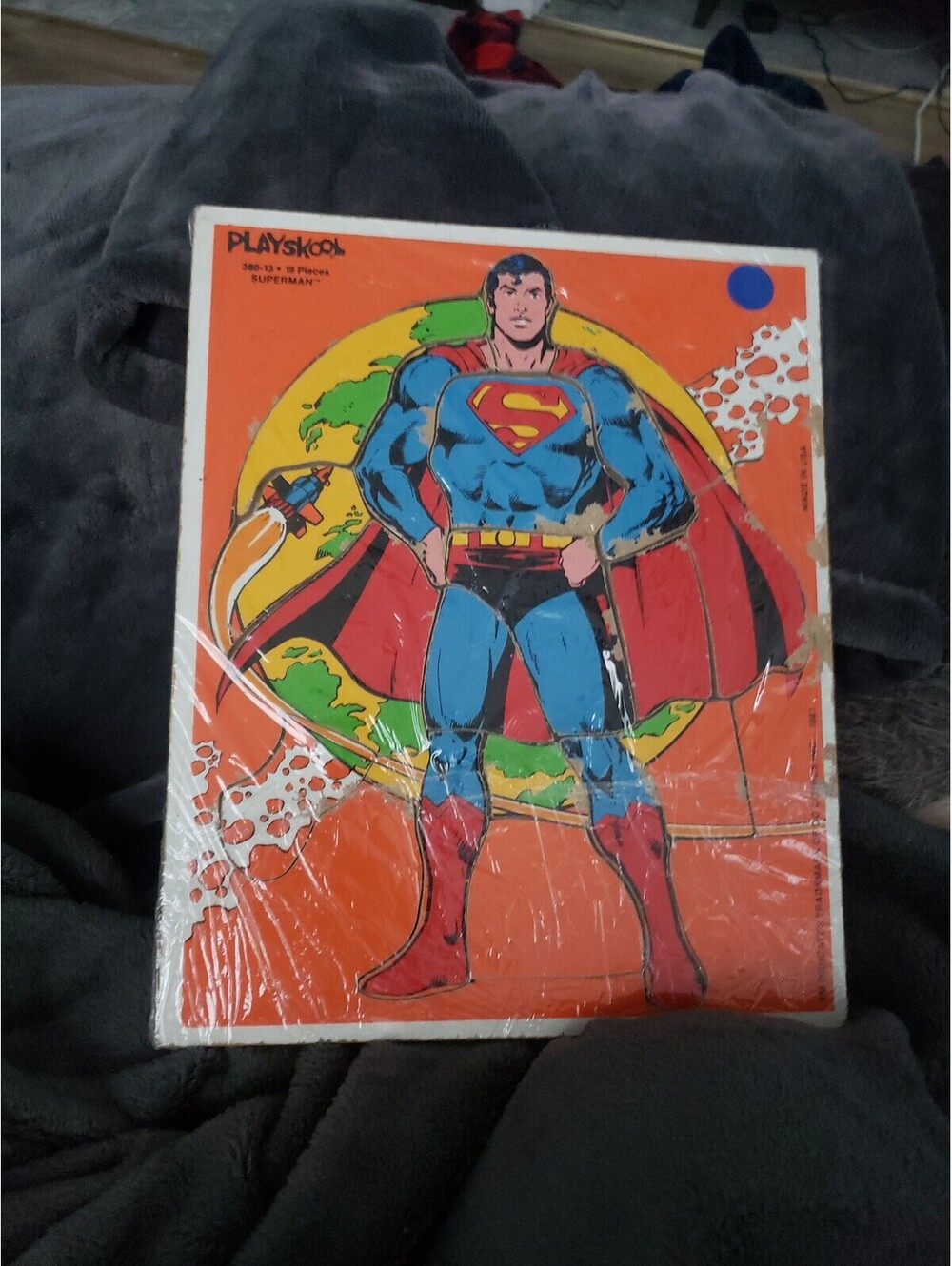 Playskool Superman Wooden Puzzle Vintage 1981